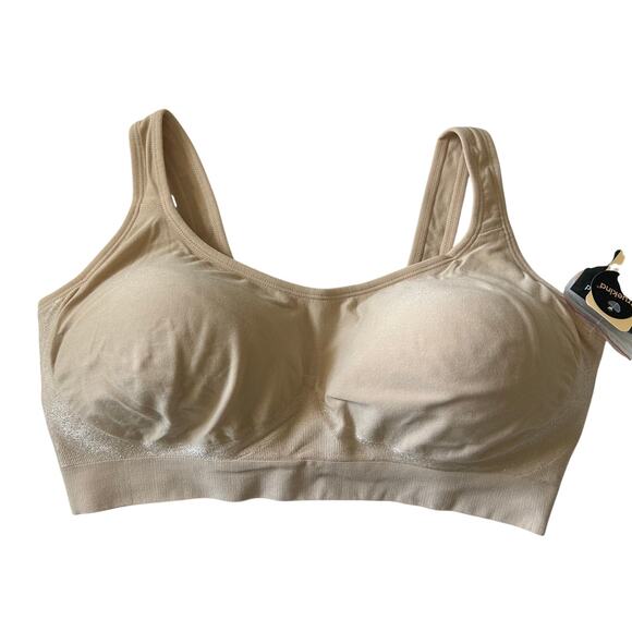 Truekind Daily Comfort Wirefree Shaper Shaping Bra Beige 3XL XXXL New - Picture 2 of 11